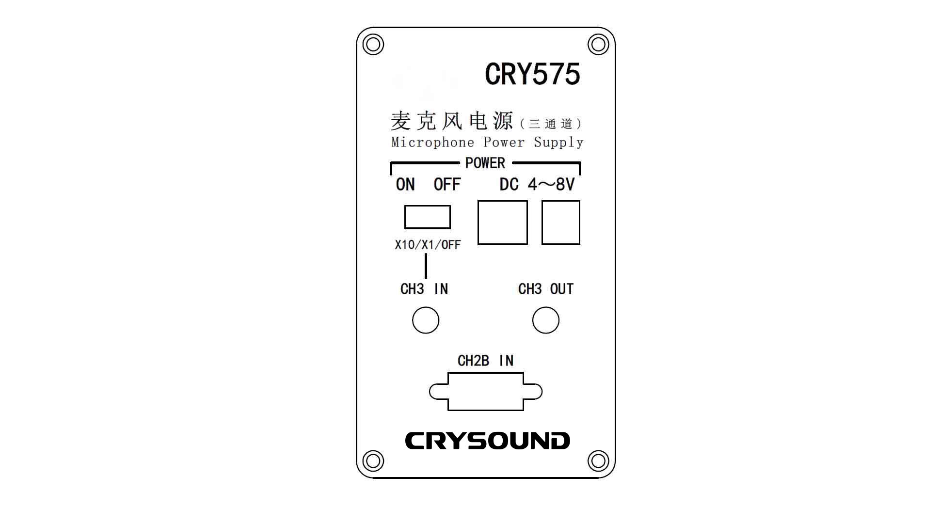 CRY575 Rear Panel