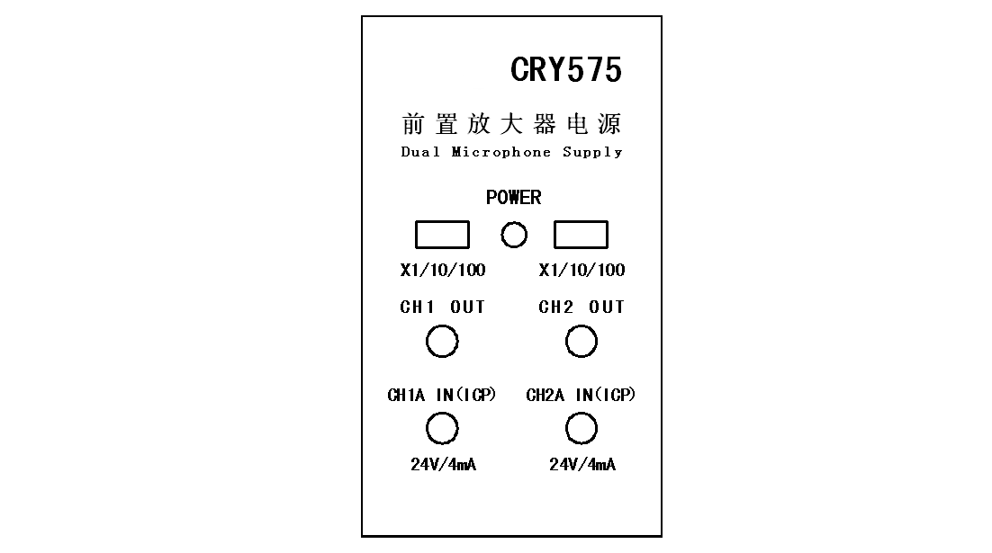 CRY575前面板