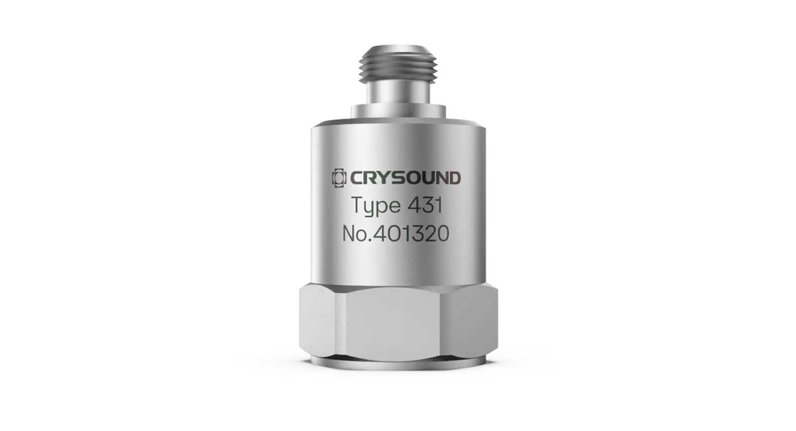 CRY431 IEPE Accelerometer, 1 Axis, 5mv/g, ±1000g pk, 1Hz to 12kHz