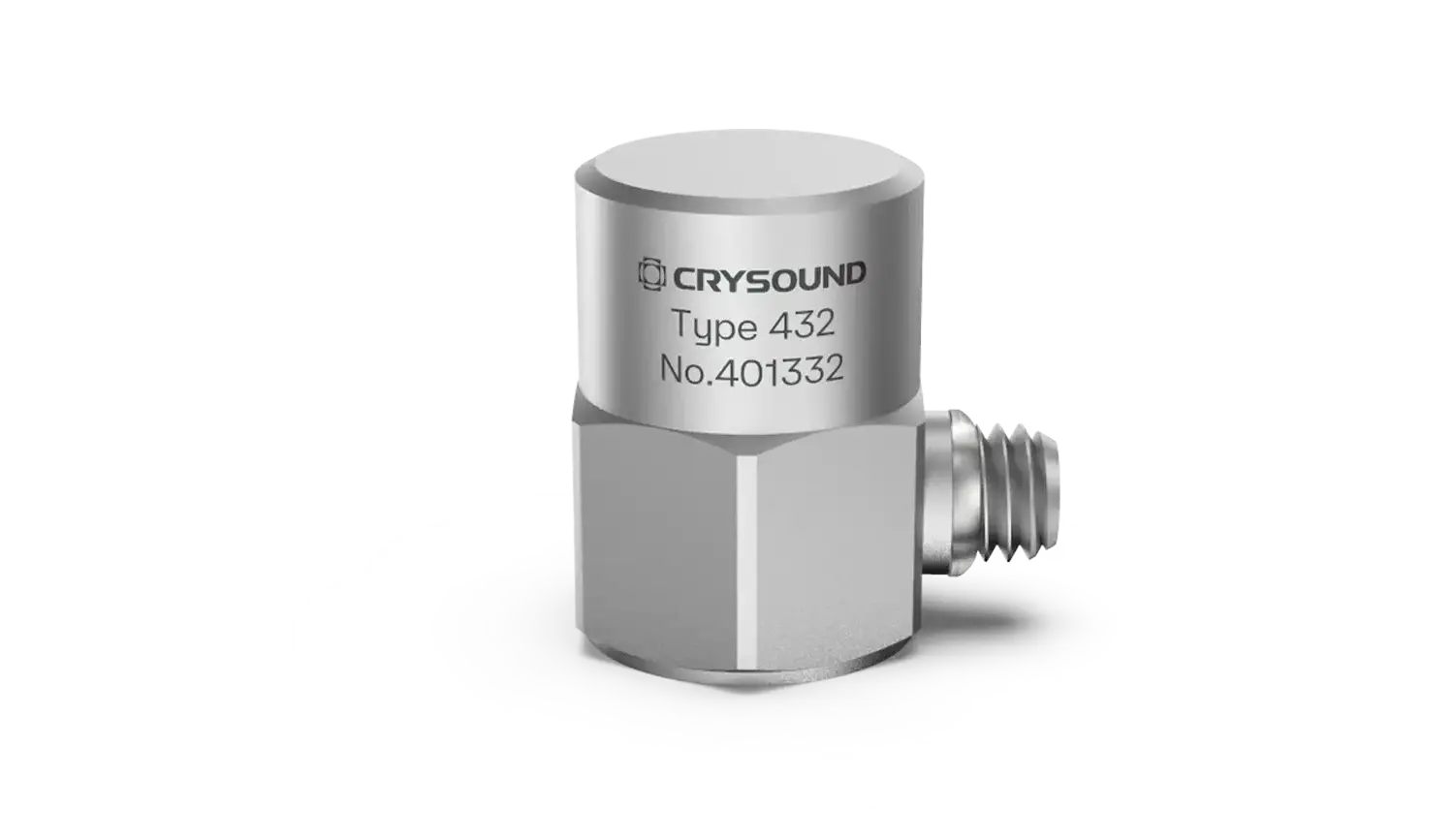 CRY432 Accelerometer, 1 Axis, 5mv/g, ±1000g pk, 1Hz to 12kHz