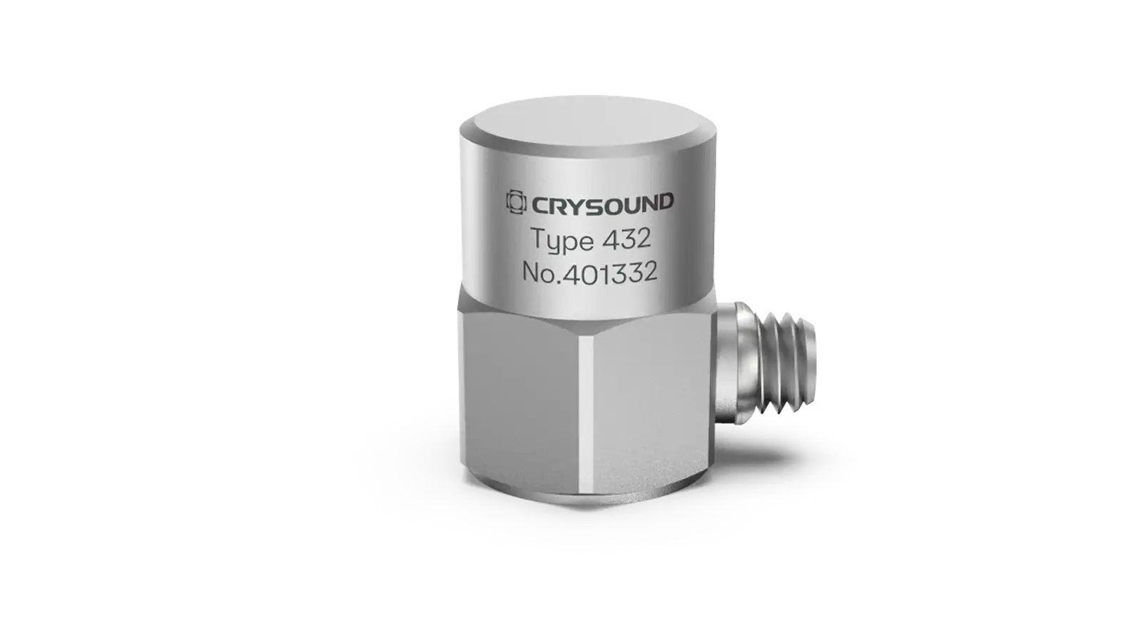 CRY432 Accelerometer, 1 Axis, 5mv/g, ±1000g pk, 1Hz to 12kHz