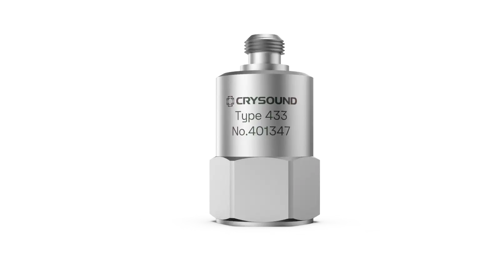 CRY433 Accelerometer, 1 Axis, 100mv/g, ±50g pk, 0.5Hz to 8kHz