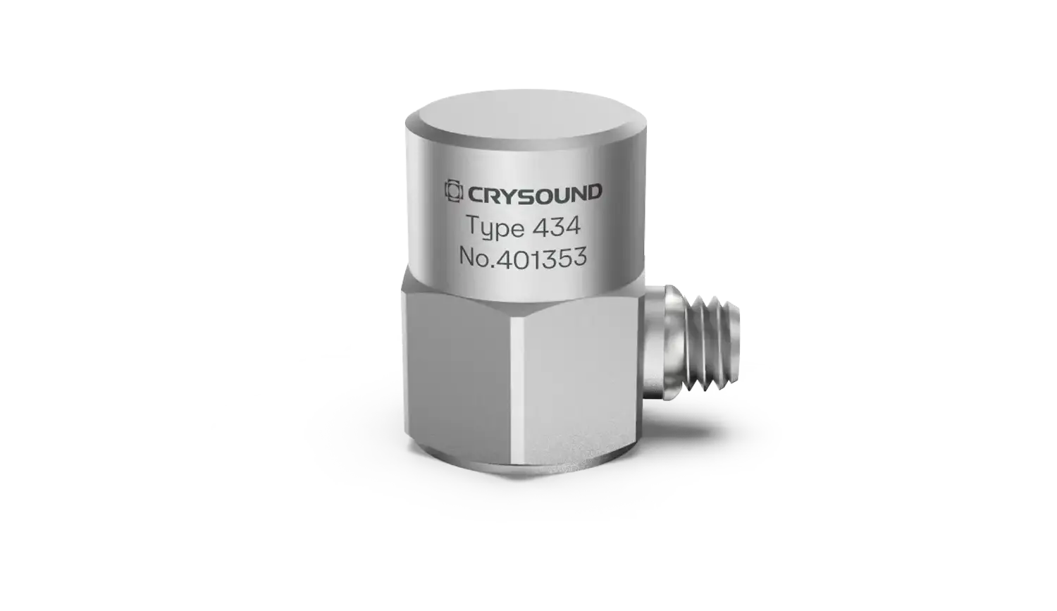 CRY434 Accelerometer, 1 Axis, 100mv/g, ±50g pk, 0.5Hz to 8kHz