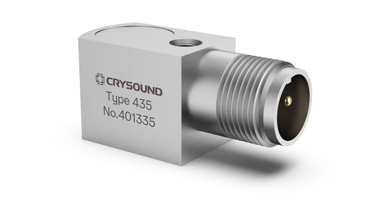 CRY435 Accelerometer, 1 Axis, 100mv/g, ±50g pk, 1Hz to 6kHz