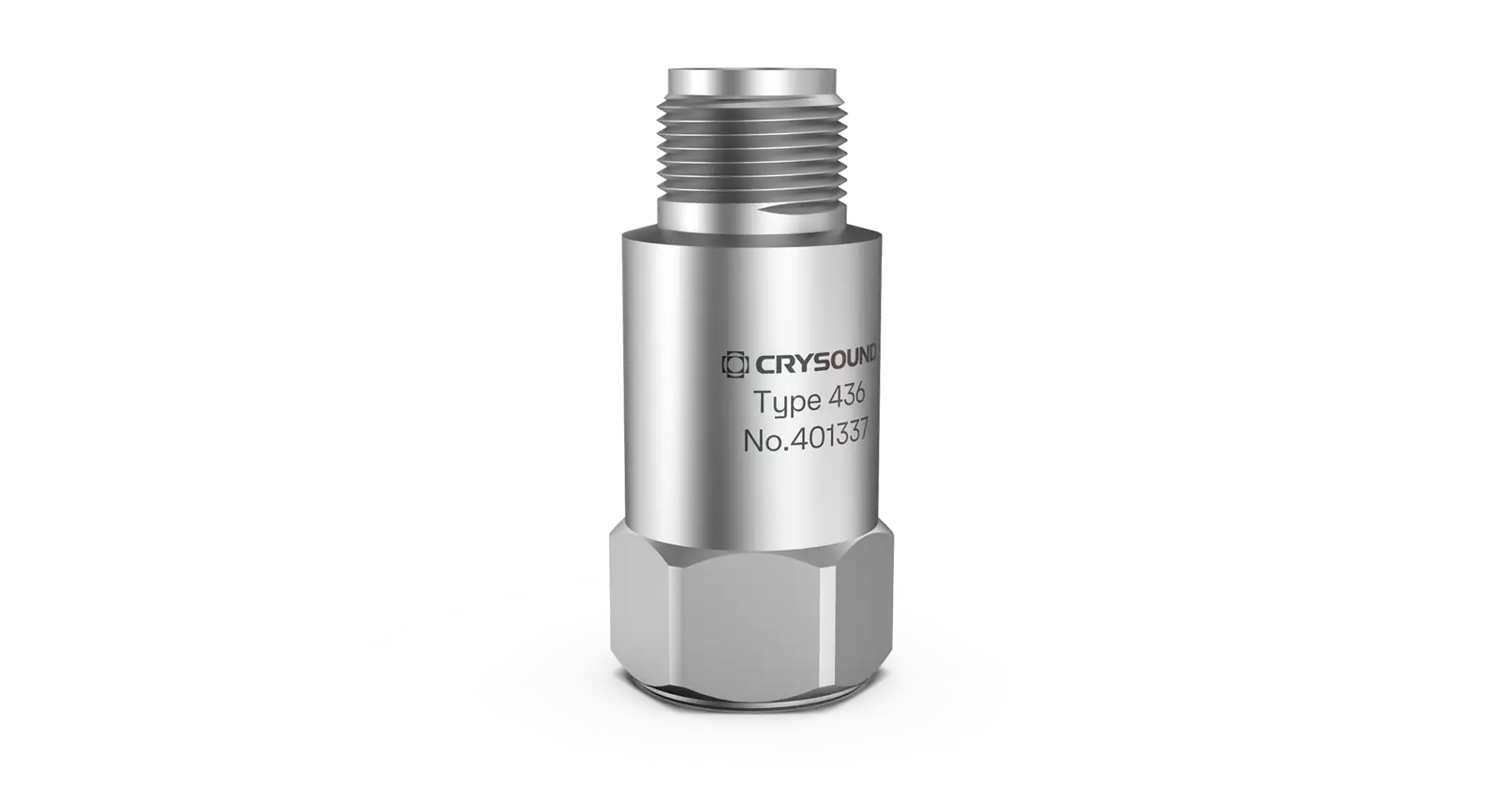 CRY436 Accelerometer, 1 Axis, 100mv/g, ±50g pk, 1Hz to 12kHz