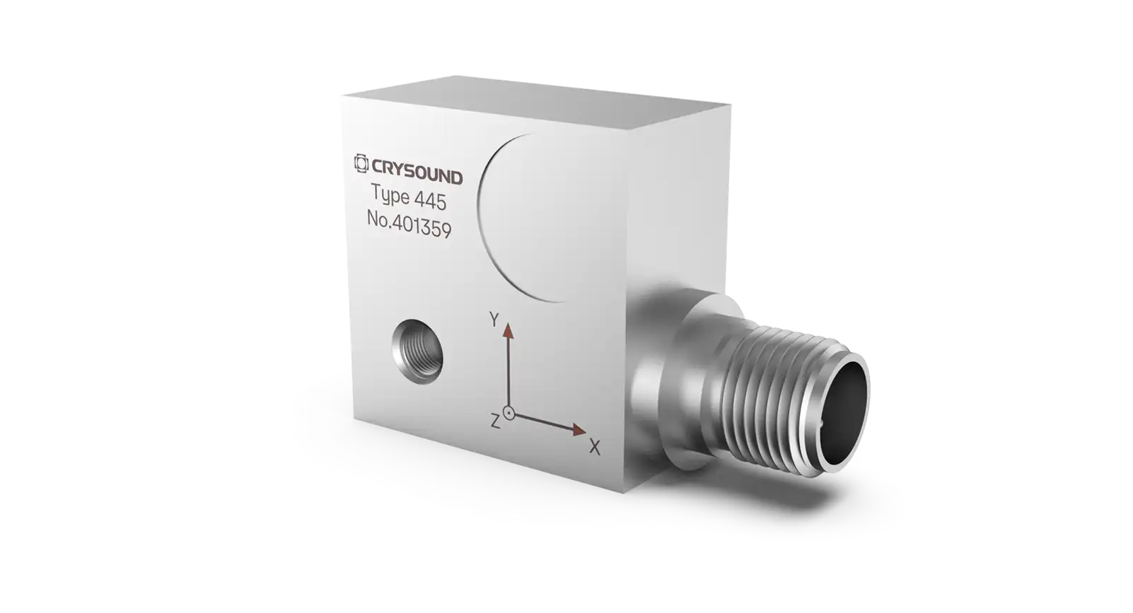 CRY445 Accelerometer, Triaxial, 100mv/g, ±80g pk, 1Hz to 4kHz