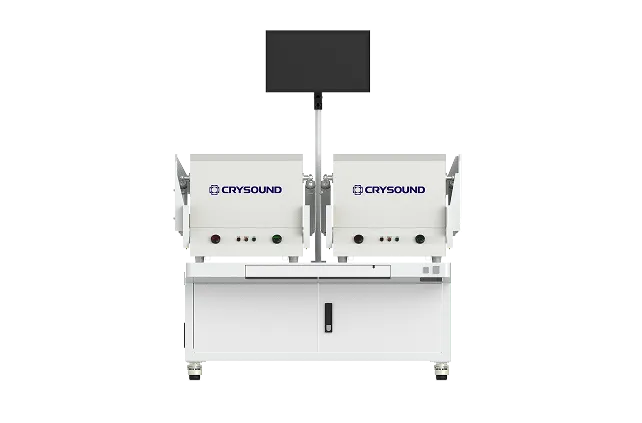 CRY723 Pneumatic Acoustic Test Chamber for automated sound testing and noise measurement applications.