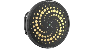 Circular SonoCam Pi acoustic camera microphone array with class 1 frequency response design.