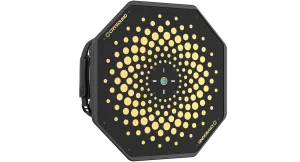 Octagonal SonoCam Pi acoustic camera microphone array for long-range acoustic detection.