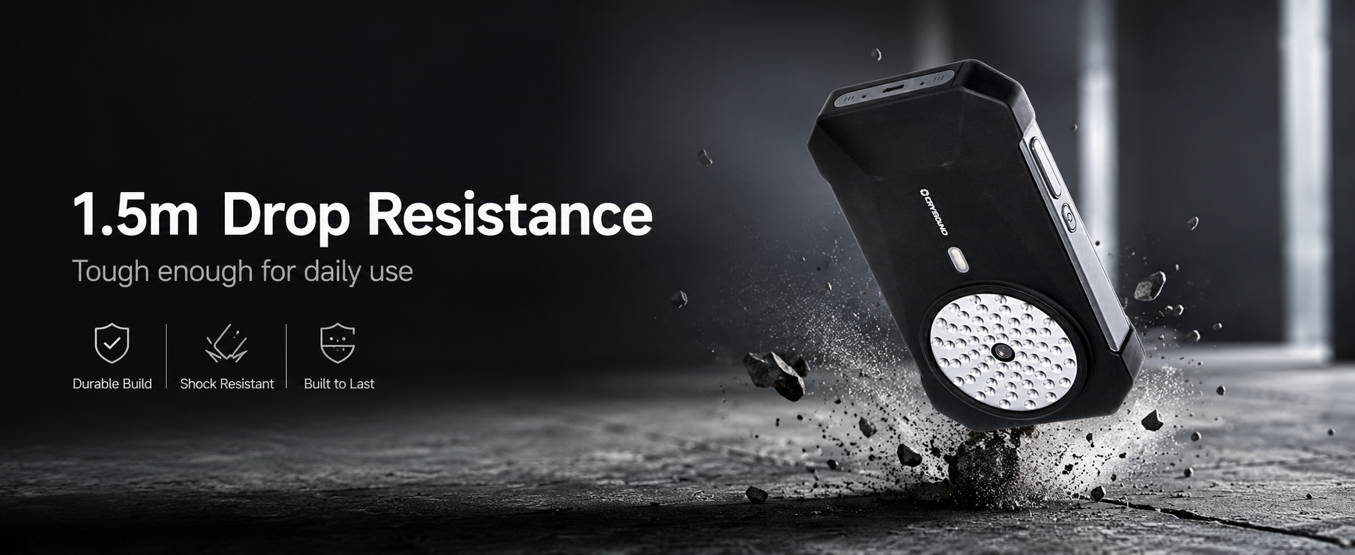 Acoustic camera with 1.5 m drop resistance designed for durable industrial inspections and field use