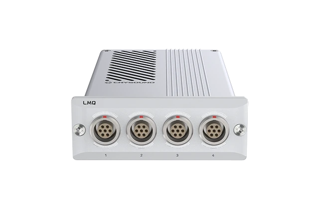 The CRY5014 LMQ is a 4-channel universal input module designed for high-end NVH, acoustic, and structural vibration testing