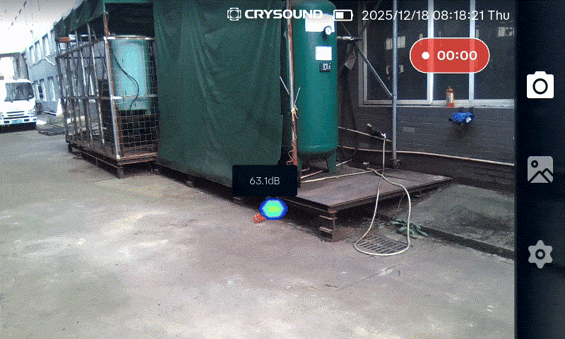 SonoCam Pocket acoustic camera helps locate sound sources in HVAC inspection scenarios