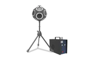 The-CRY3612-dodecahedron-sound-source-kit-consists-of-a-dodecahedron-speaker-and-a-power-amplifier