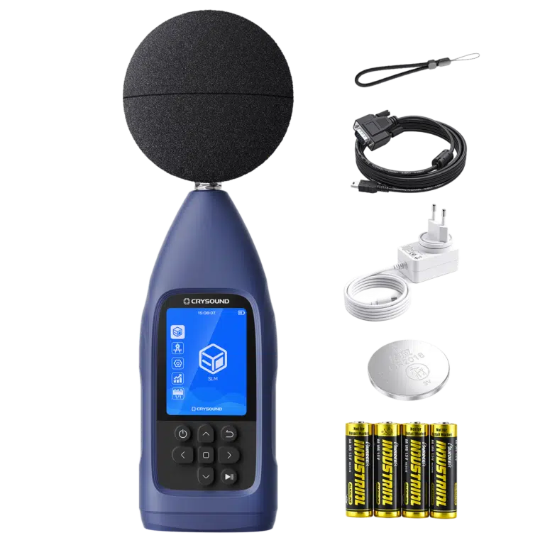 CRYSOUND CRY2832-2 Pro sound level meter kit with windscreen, batteries and accessories