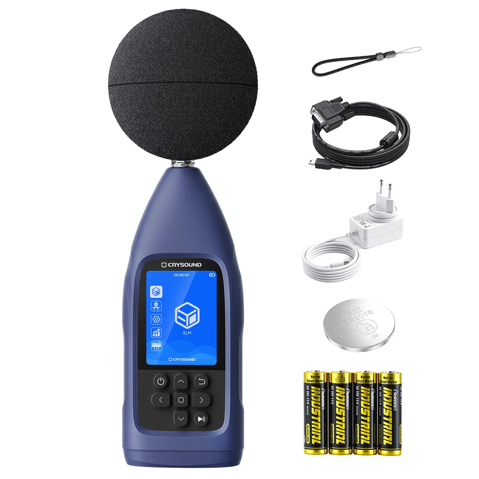 CRYSOUND CRY2832-2 Pro sound level meter kit with windscreen, batteries and accessories