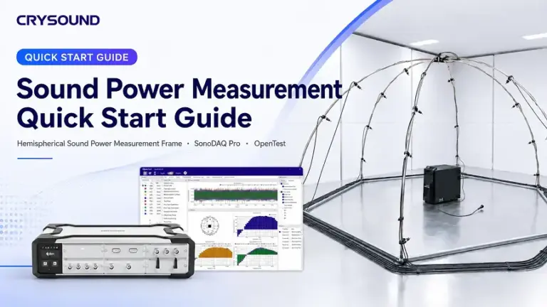 Guide de démarrage rapide pour la mesure de la puissance acoustique