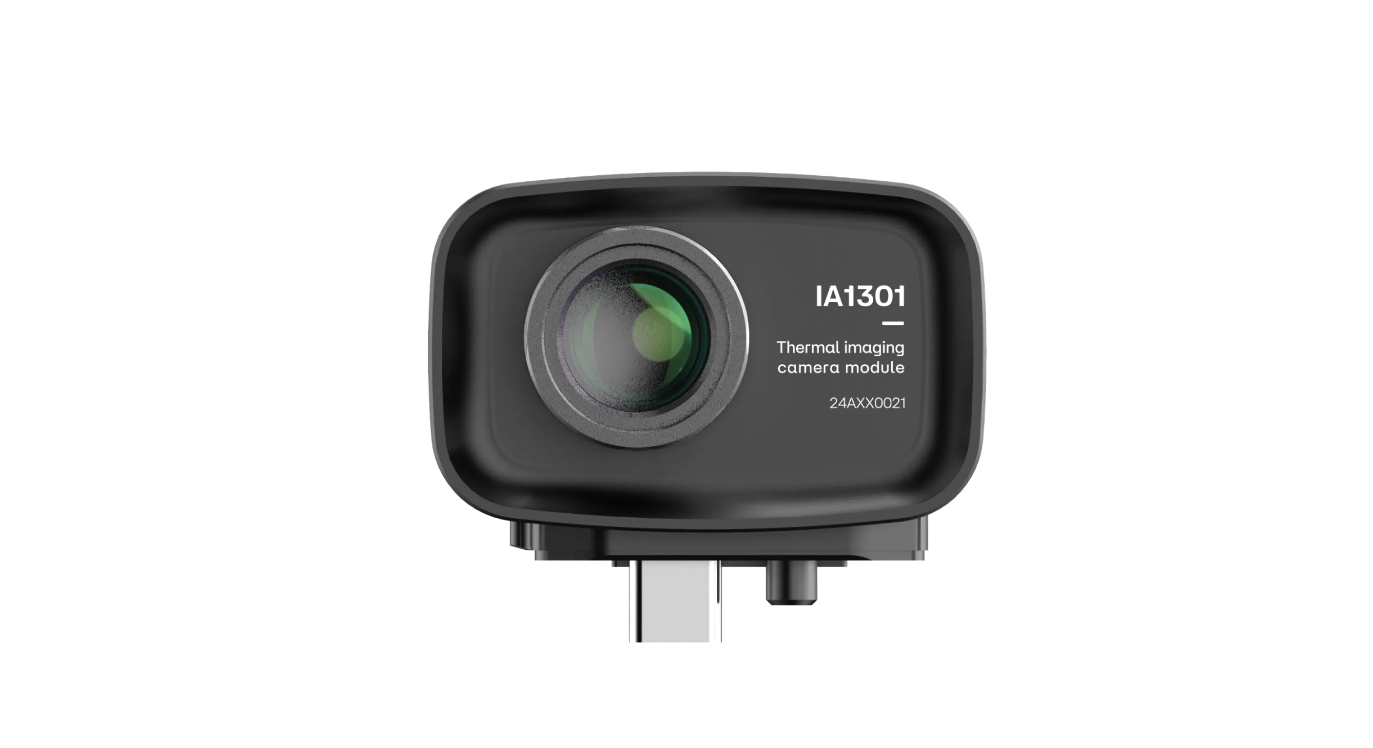 Module de caméra thermique CRYSOUND IA1301 avec boîtier compact et connecteur USB-C.