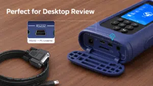 Sonomètre CRY2832-2 Lite avec connectivité USB et RS232 pour l’enregistrement de données sur PC, l’analyse sur poste de travail et l’élaboration de rapports.