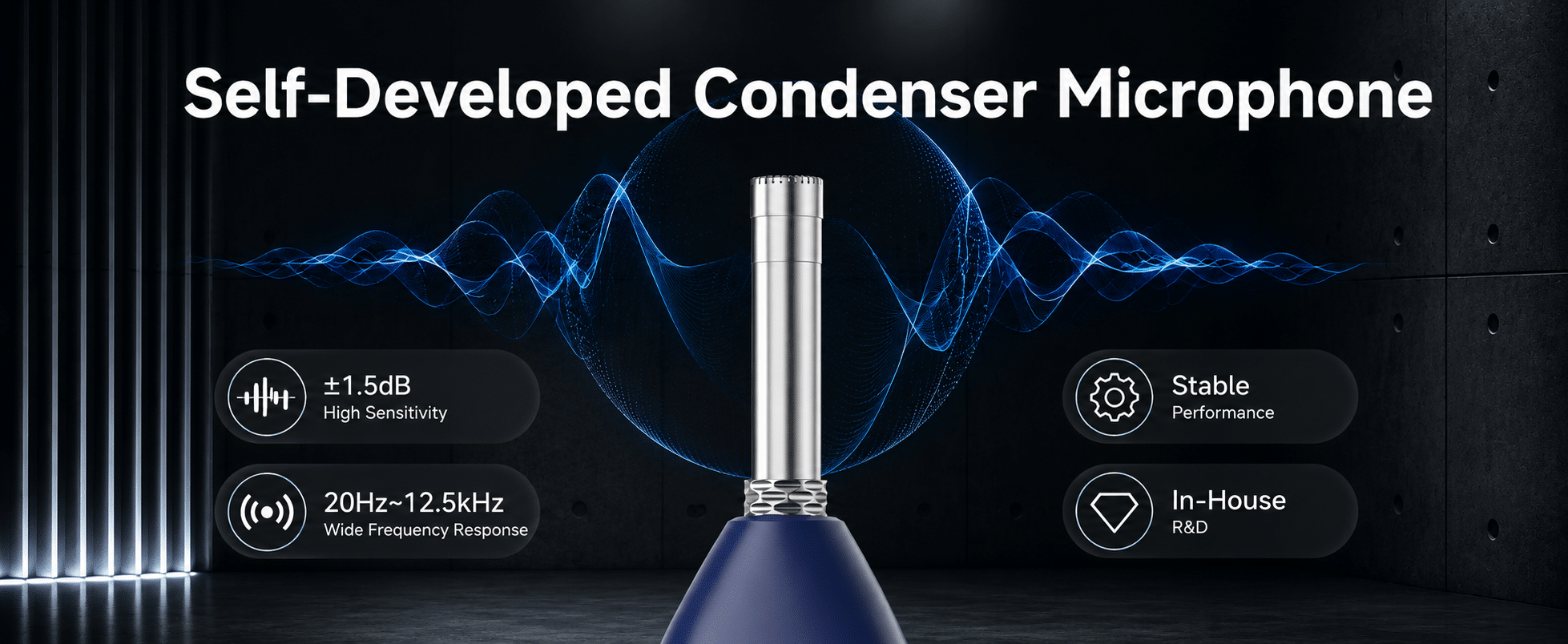 CRY2832-2 Pro sound level meter with self-developed condenser microphone