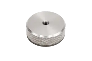 TA0106 Flat Magnetic Base, Ø39 × 10 mm, M6 Female Thread, Insulation Resistance ≥100 MΩ, 200 N Holding Force, Operating Temperature ≤80°C.