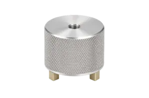TA0108 Horseshoe Magnetic Base, Ø30 × 25 mm, 1/4-28 Female Thread, Conductive, 180 N Holding Force, Operating Temperature ≤80°C.
