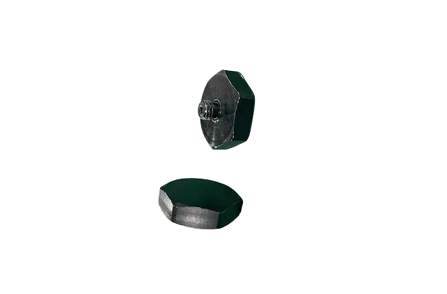 TA0112 Mounting Base, Ø18 × 5 mm, M5 × 4 mm Male Thread, Anodized Aluminum, Insulated, Installation Torque ≤3 N·m, General-Purpose Type.