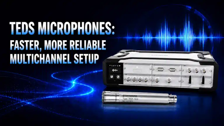 CRY5820 SonoDAQ Pro and CRY3203-S01 TEDS measurement microphone set for reliable multichannel acoustic setup